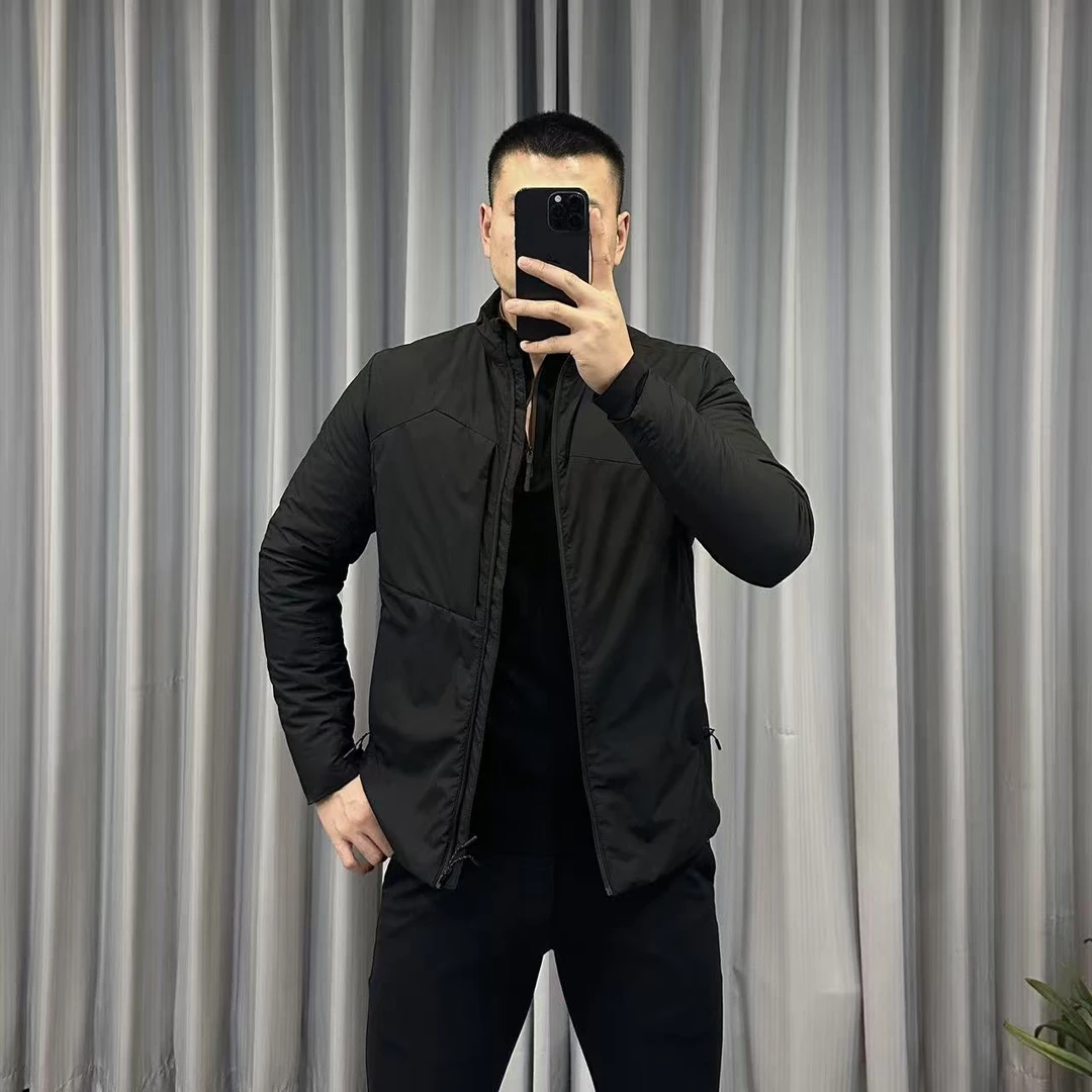 冬季户外鸟同款净版棉外套男士立领薄棉外套户外休闲棉服行政夹克