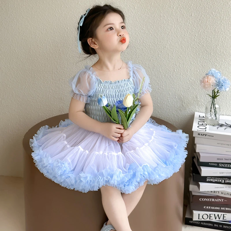 女童公主裙2025夏3-6岁宝宝小女孩裙子夏季凸凸裙小孩儿童连衣裙