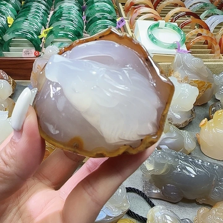 玛瑙/玉髓合金摆件