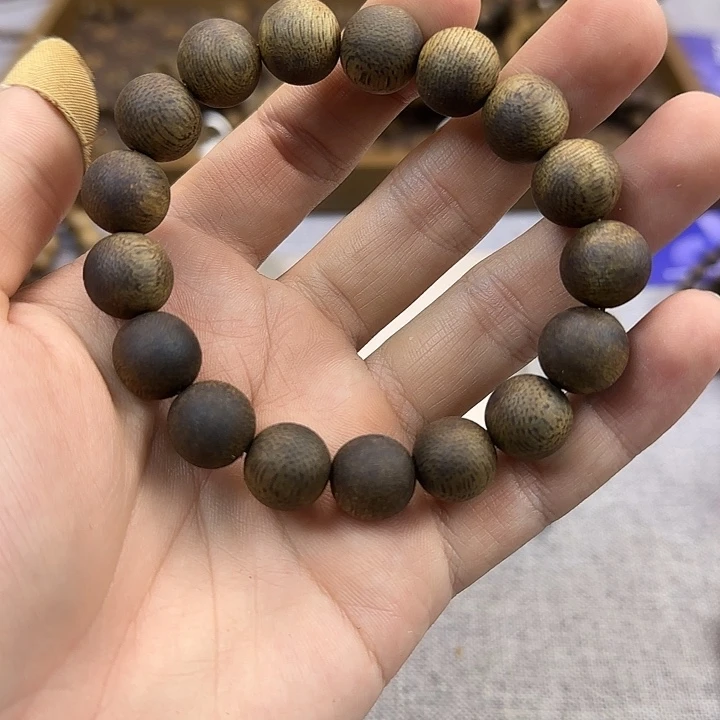 沉香手串13圆珠原母树张勺子