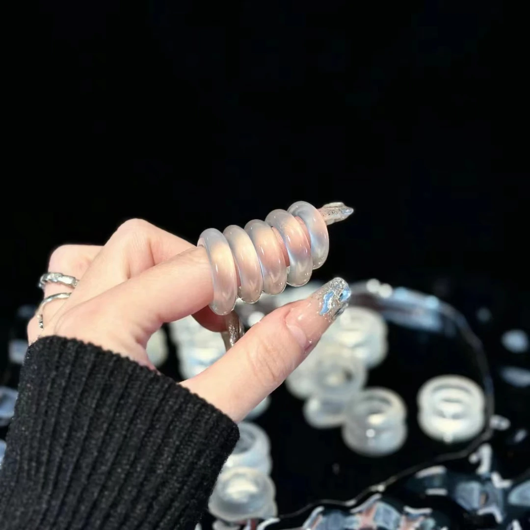 玛瑙戒圈||天然玛瑙材质(均码)（多样性发一）