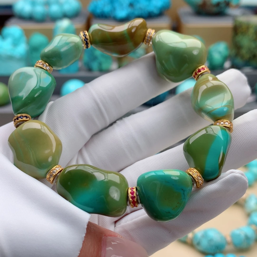 未镶嵌绿松石珠宝奇石