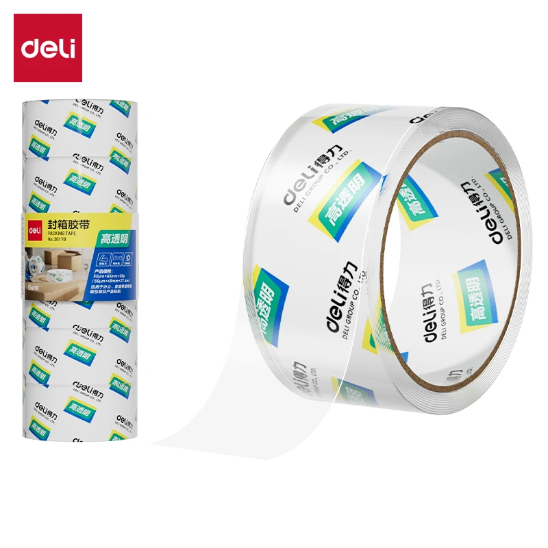 zb得力(deli) 高品质30170高透明封箱胶带打包胶带 办公用品