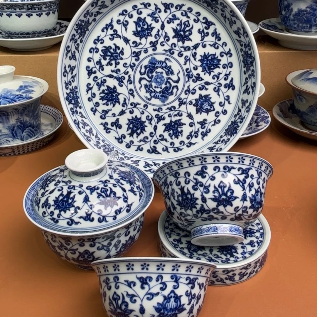 阿***传景德镇陶瓷五件套无礼盒