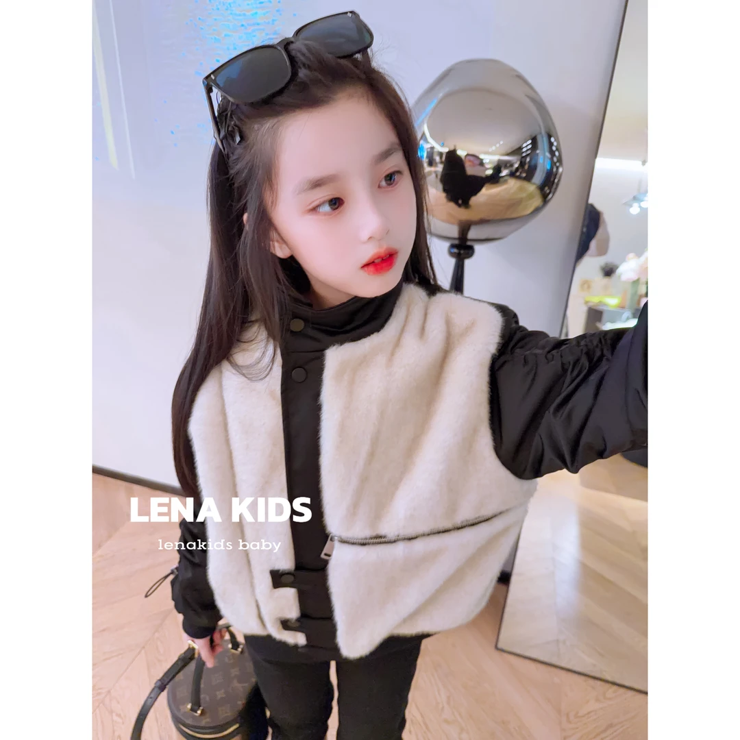 Lenakids【银兰貂绒“皮毛一体900g巨厚实大衣】高品质高货！25092501