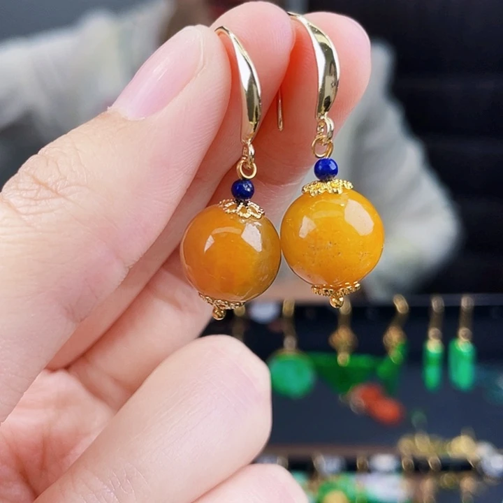 翡翠耳饰未镶嵌饰品