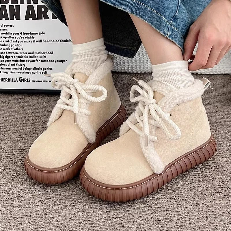断码高帮棉鞋女冬季加绒百搭女鞋子F17