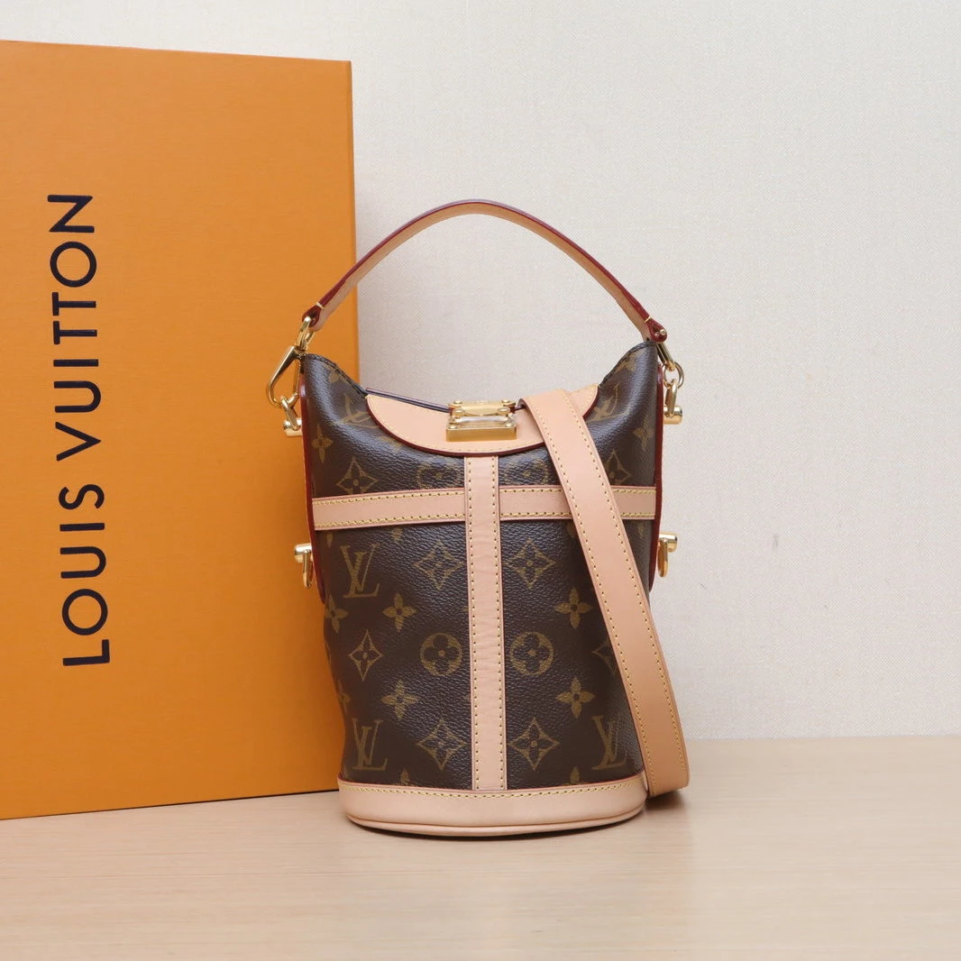 95新 LouisVuitton/路易威登 【双双】薯条包 老花 PVC 金扣 2020