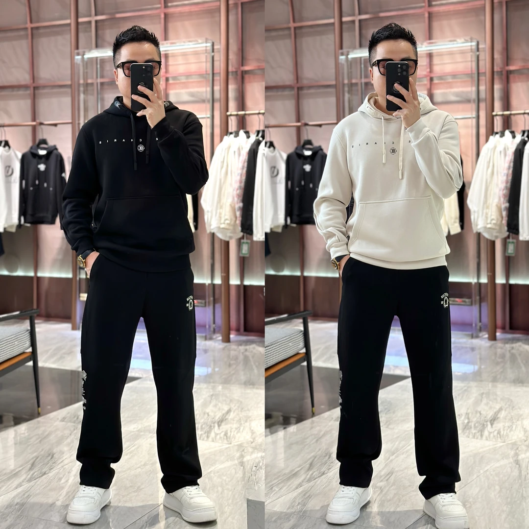 2025新款欧货男士轻奢高品质男士连帽长袖卫衣~56263