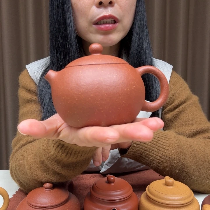 紫砂茶壶30目红绛坡西施240cc全手工