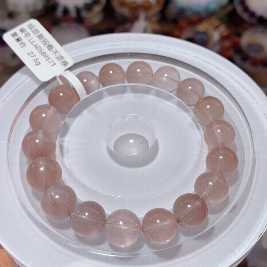 水晶手链未镶嵌F紫兔毛10.5