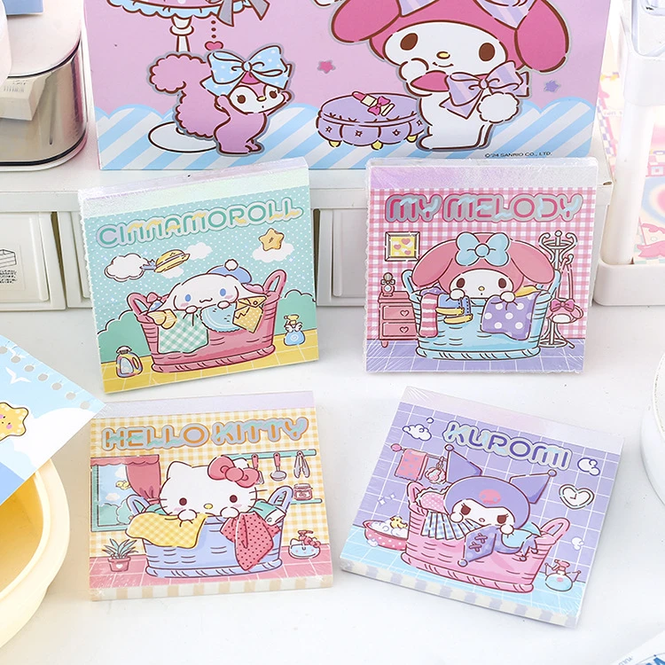 三丽鸥方形拍纸本 高颜值新款迷你方方本学生迷你便携口袋笔记本