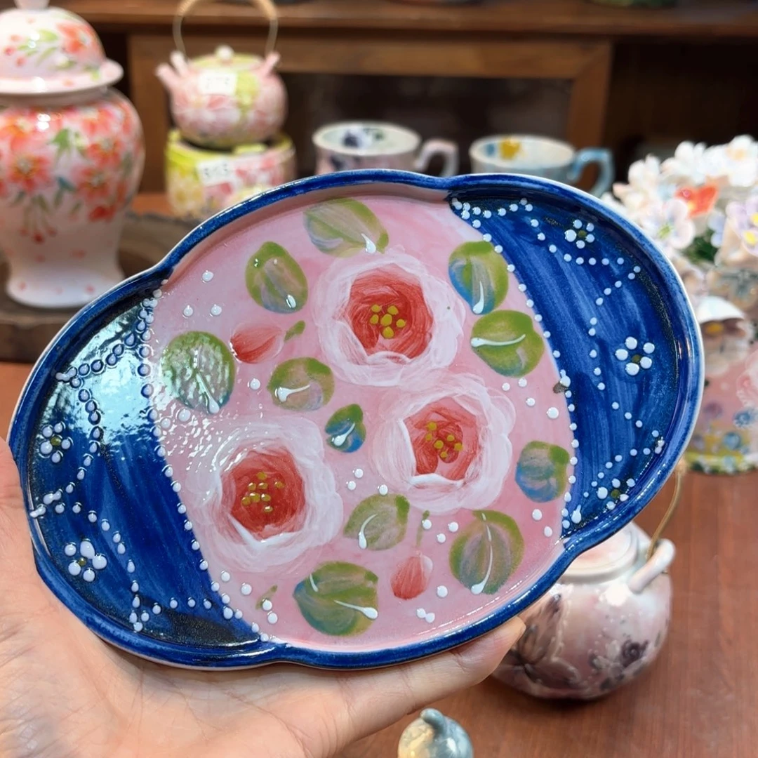 景德镇手绘高温釉下彩陶瓷茶具