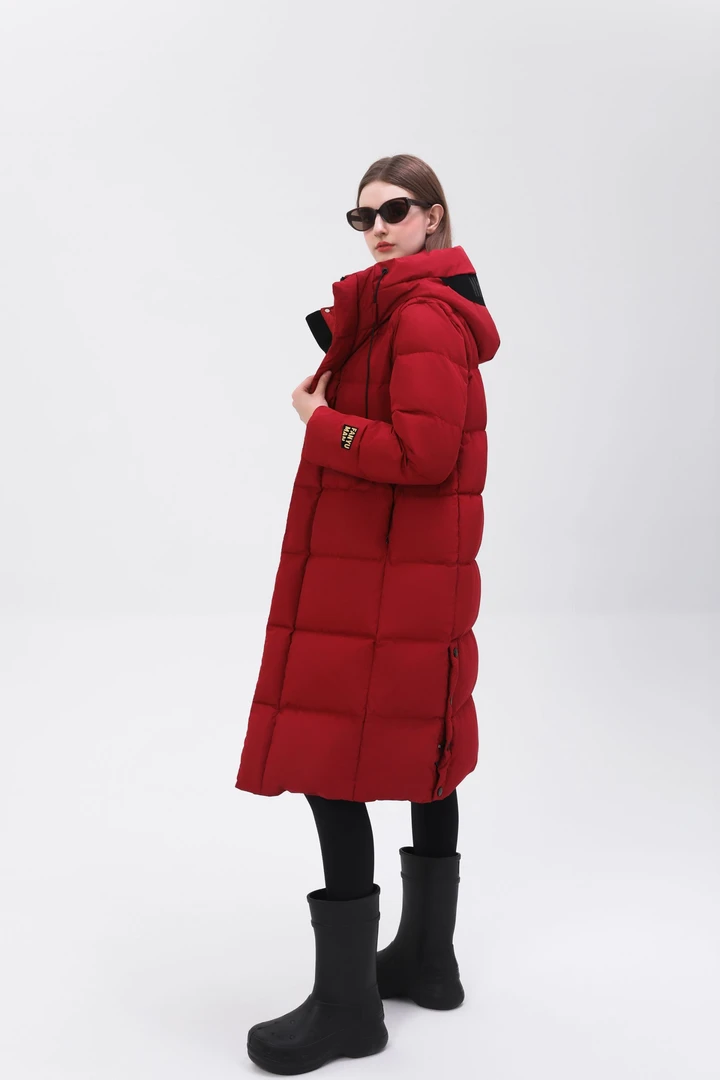 3.0磨砂版本情侣款黑金长款鹅绒服MT615