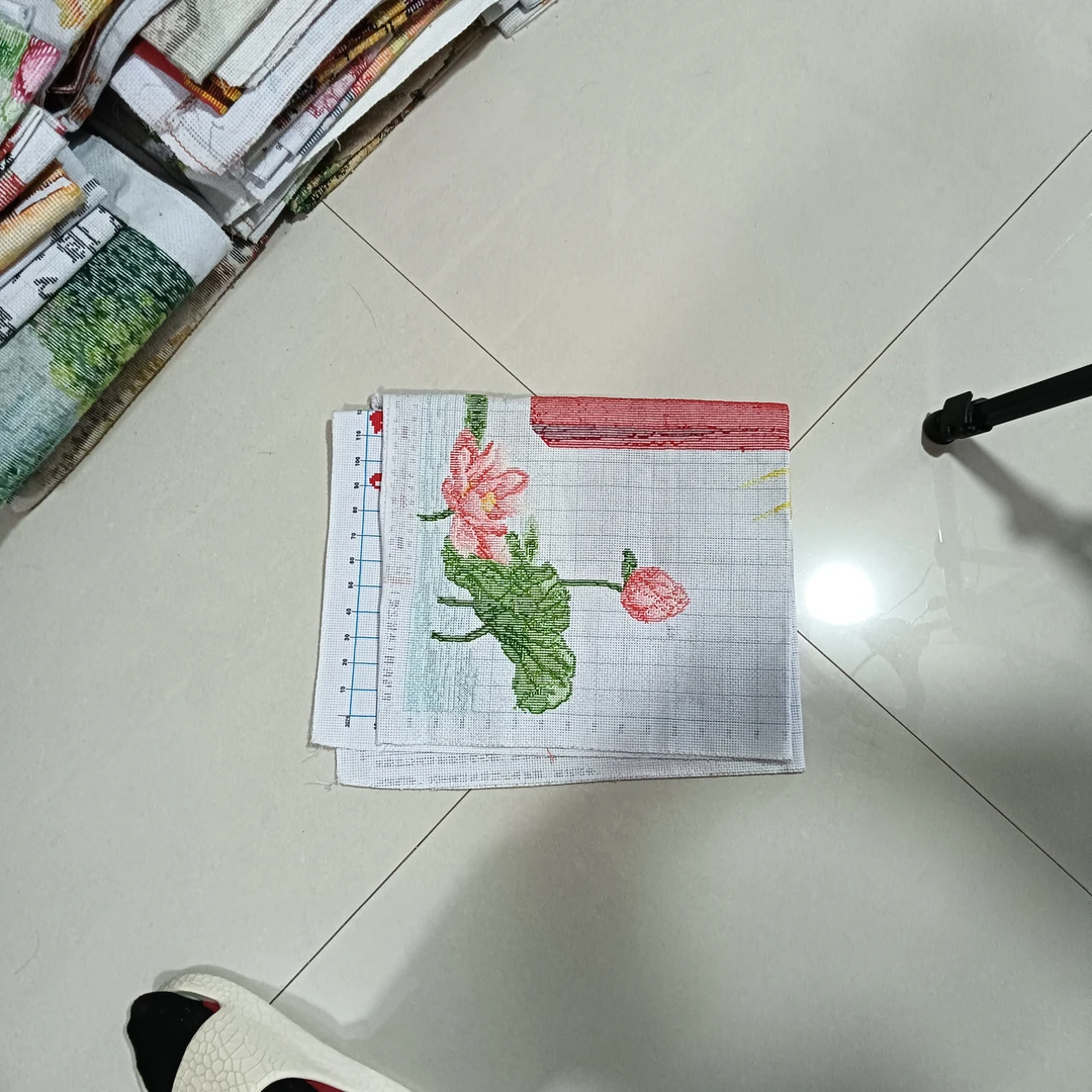 纯手工绣好的十字绣成品十字架材料