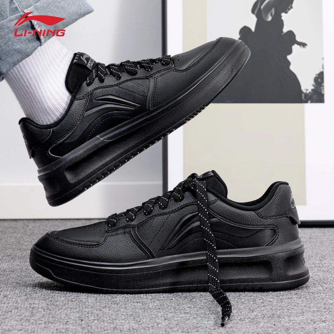 李宁元宵男鞋板鞋2025流行鞋子低帮透气运动百搭潮鞋休闲鞋子男款