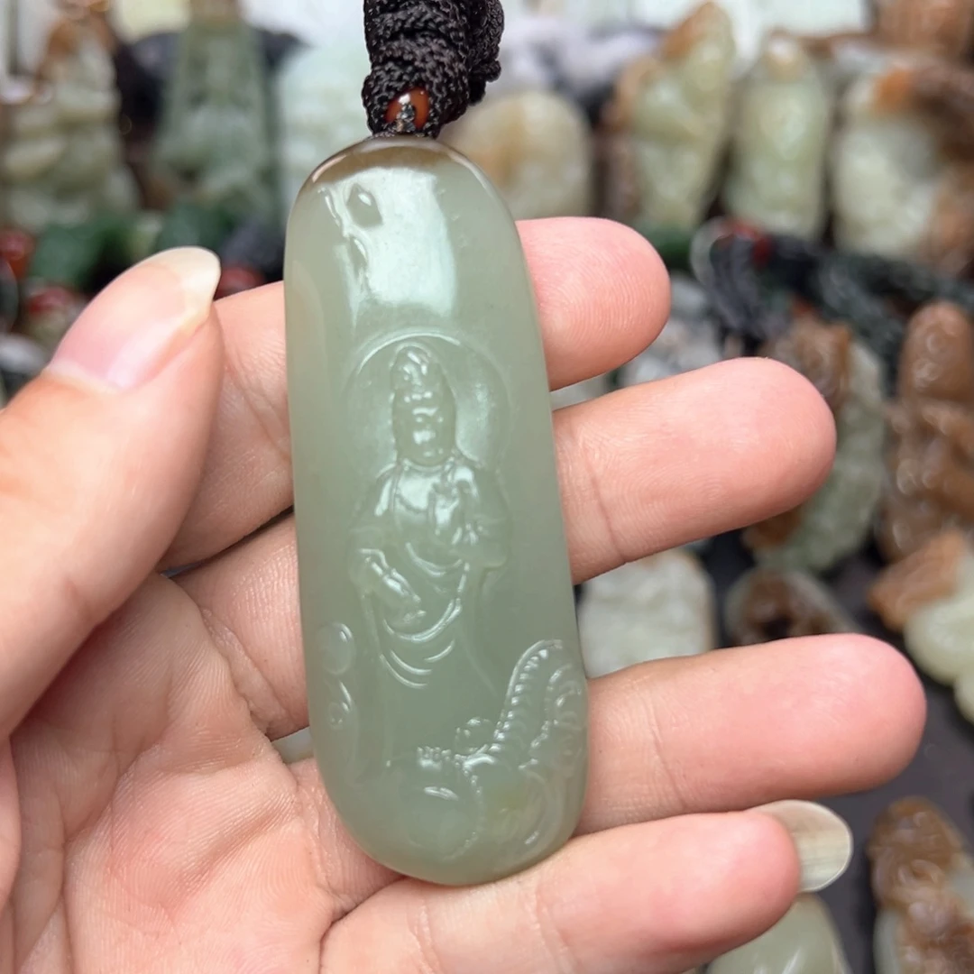 和田玉未镶嵌挂件