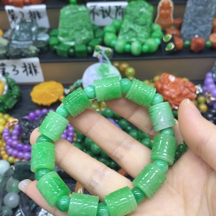 南***饨未镶嵌手链翡翠手链37