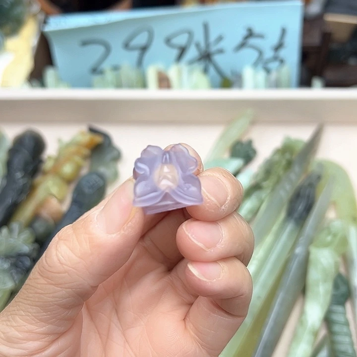 蛇纹石玉未镶嵌发簪