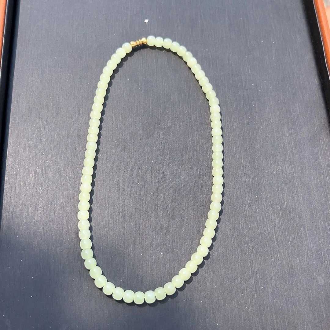 和田玉（黄玉）手镯未镶嵌新疆正品山流水冰低稀缺款黄口