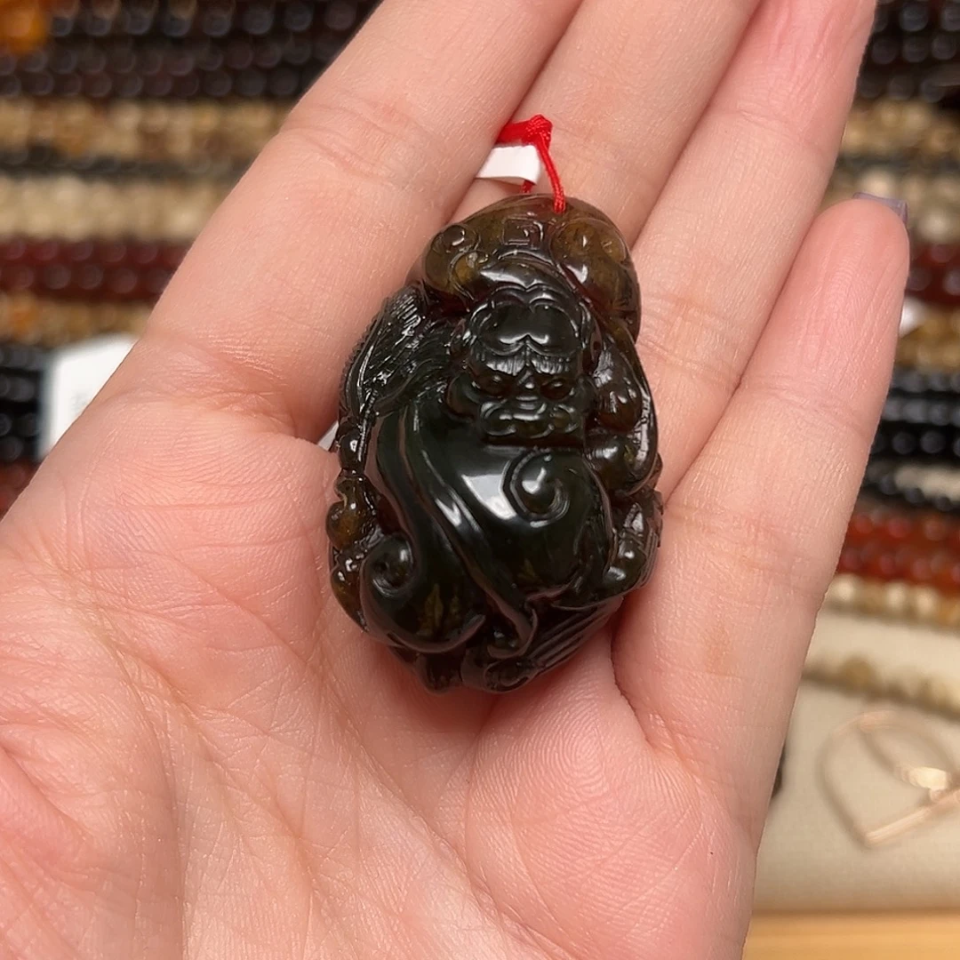 裸石琥珀未镶嵌抚顺琥珀30070