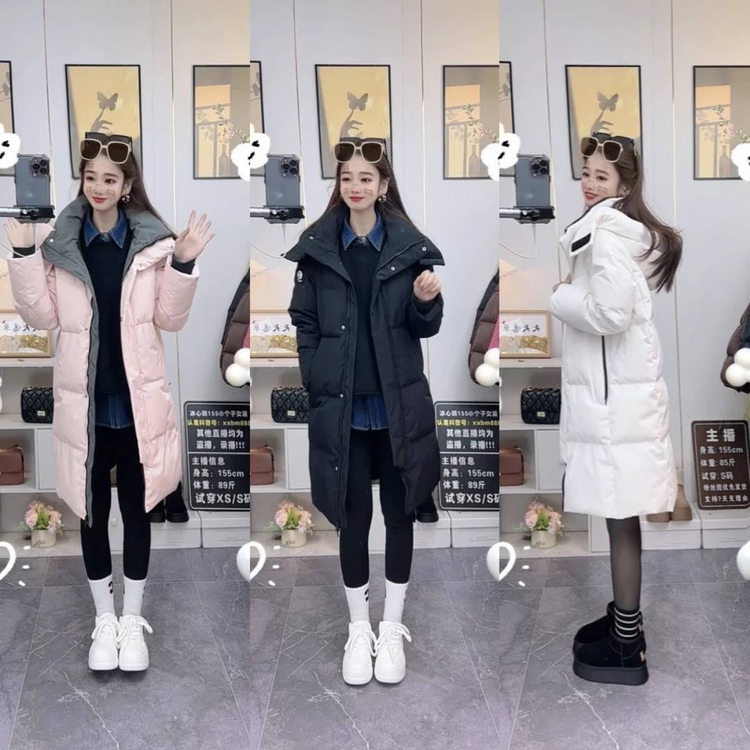 2025新款【定制】冬季保暖羽绒外套百搭时尚加厚鸭绒羽绒服韩系风格