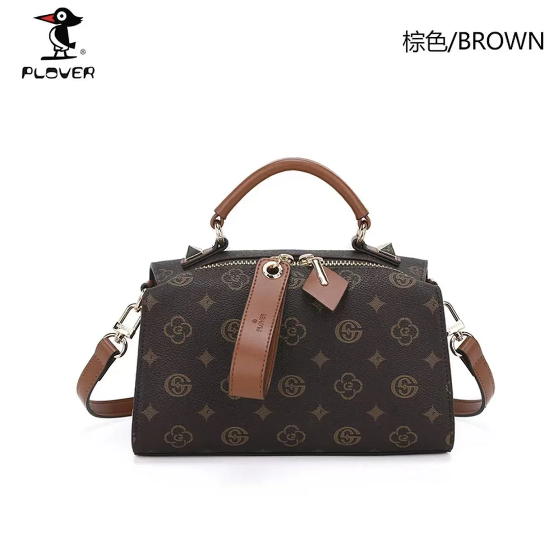 【19号】PLOVE时尚百搭经典波士顿包手提斜跨  6100