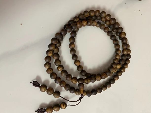 绿棋楠沉香手串（乌身圆叶）7mm规格多圈 多样性发一条