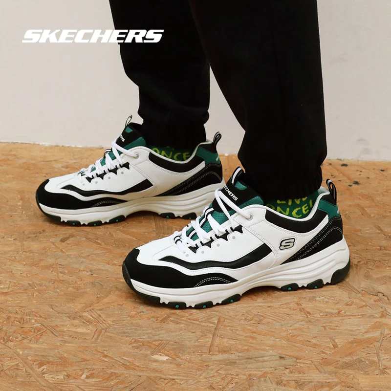 skechers斯凯奇熊猫鞋男鞋2025新款轻便透气休闲鞋时尚厚底老爹鞋