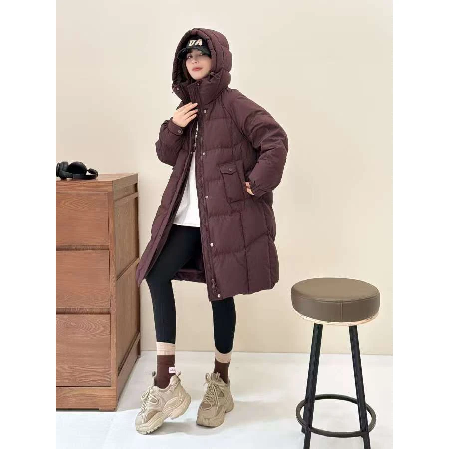门店12&59！凭实力过冬！温暖笈了/90鸭绒中长款羽绒服女M13724