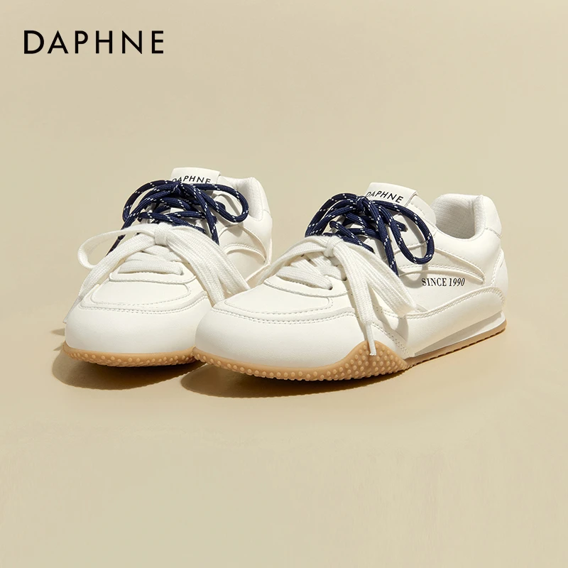 达芙妮时尚潮流德训鞋女2025春季新款透气防滑单鞋休闲舒适运动鞋