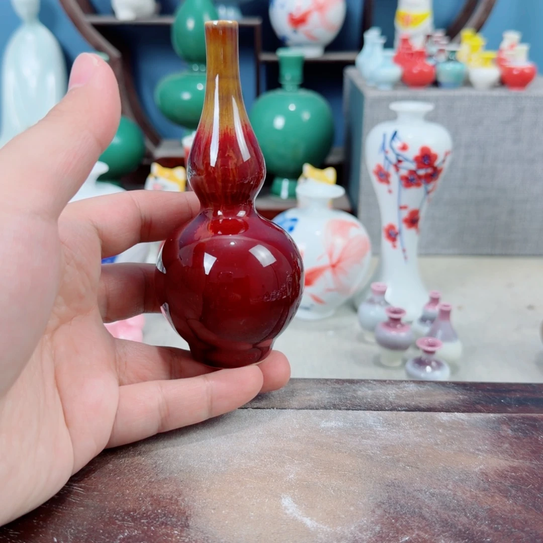 陶瓷手工小花器摆件