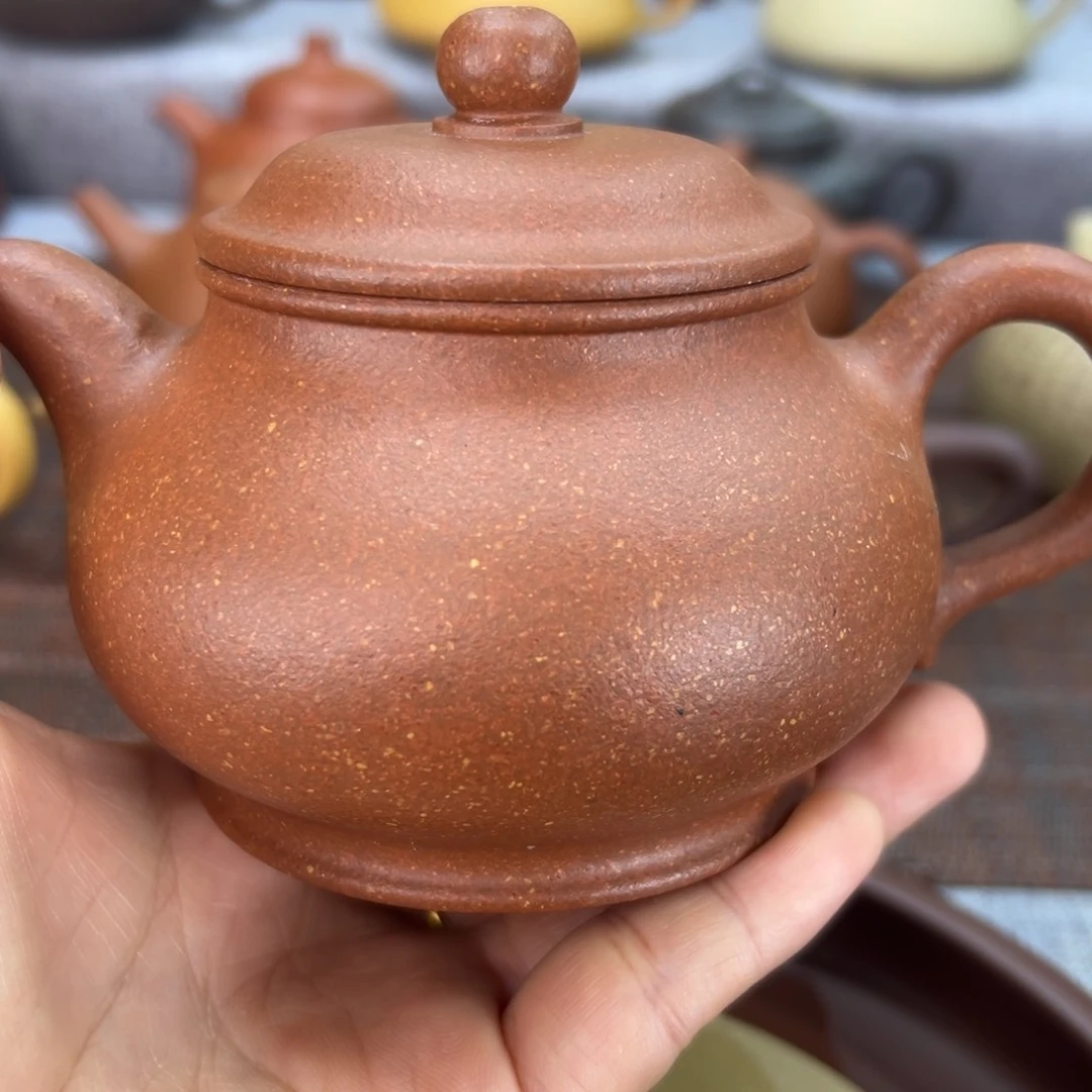 紫砂茶壶用****6红降破潘壶