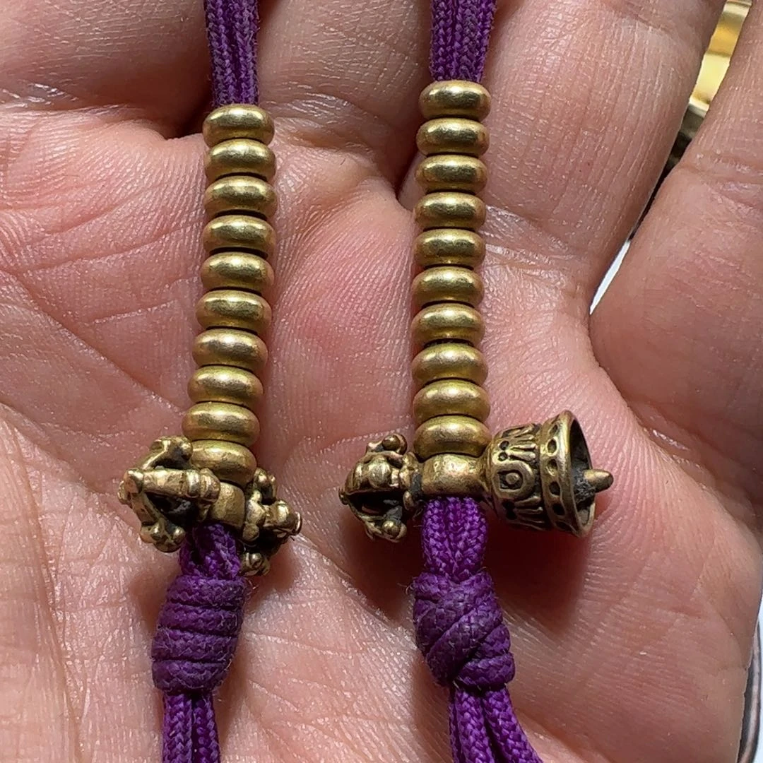 玻璃颈饰墨白藏传出品37