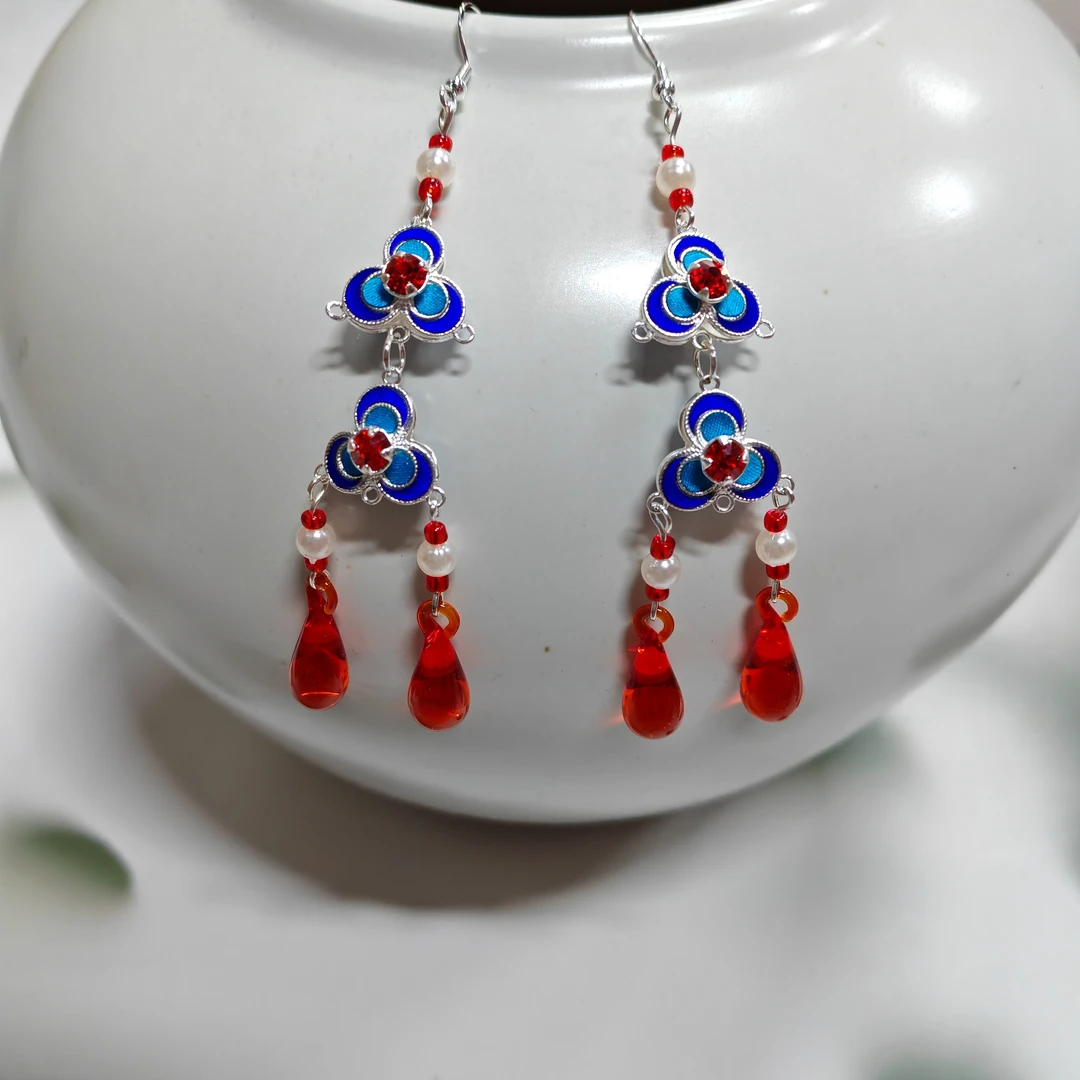 【霜降】仿点翠点绸南派戏曲越剧花旦小旦大气古风配饰