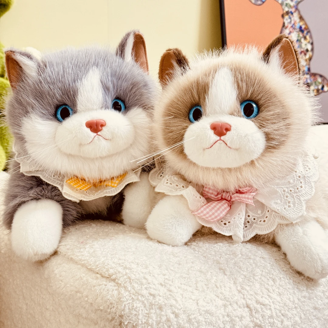 可爱女生仿真布偶会叫的猫咪玩偶布娃娃公仔毛绒玩具生日礼物抱睡