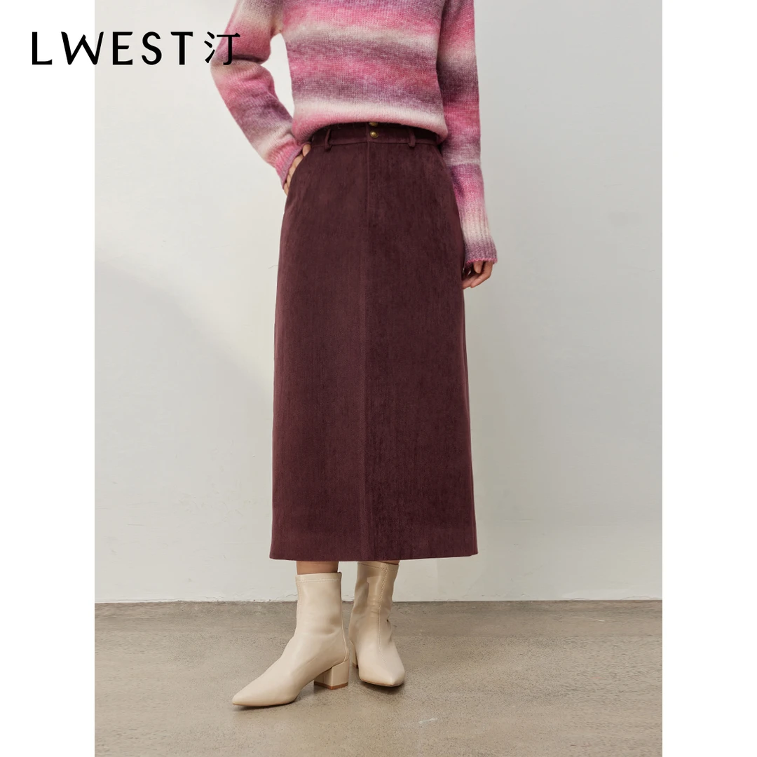 【林一专属】朗文斯汀显瘦中长款高腰直筒半身裙DTYQ4510A22005