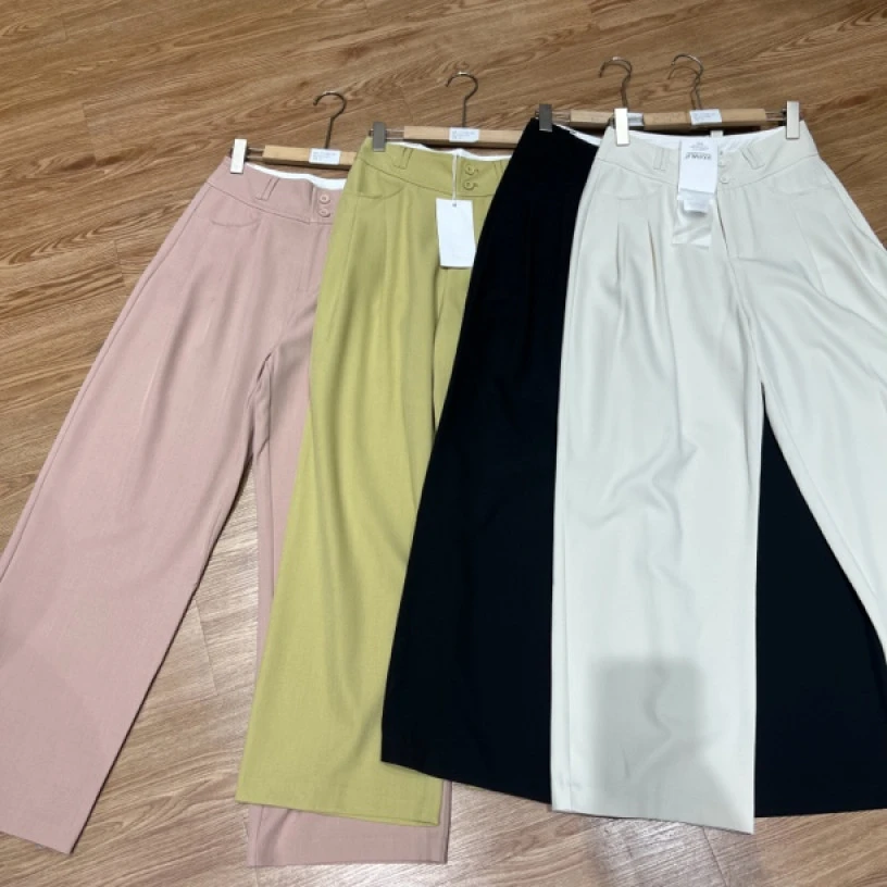 SUOMALA 高腰阔腿西裤 3617#