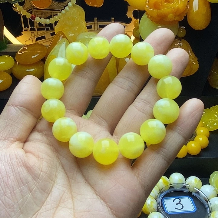 潼***-非金属全品无瑕14百花蜜精品手串