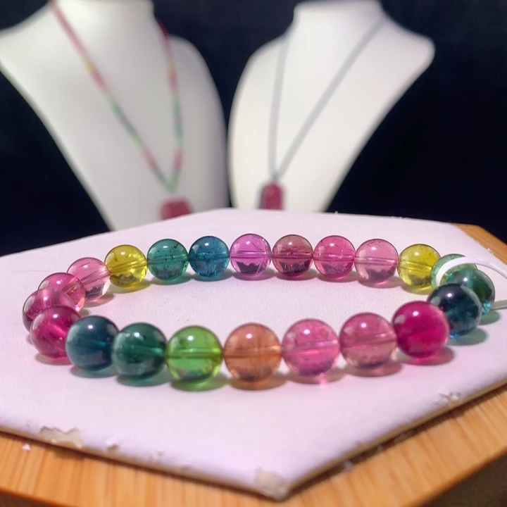 双色碧玺手链未镶嵌