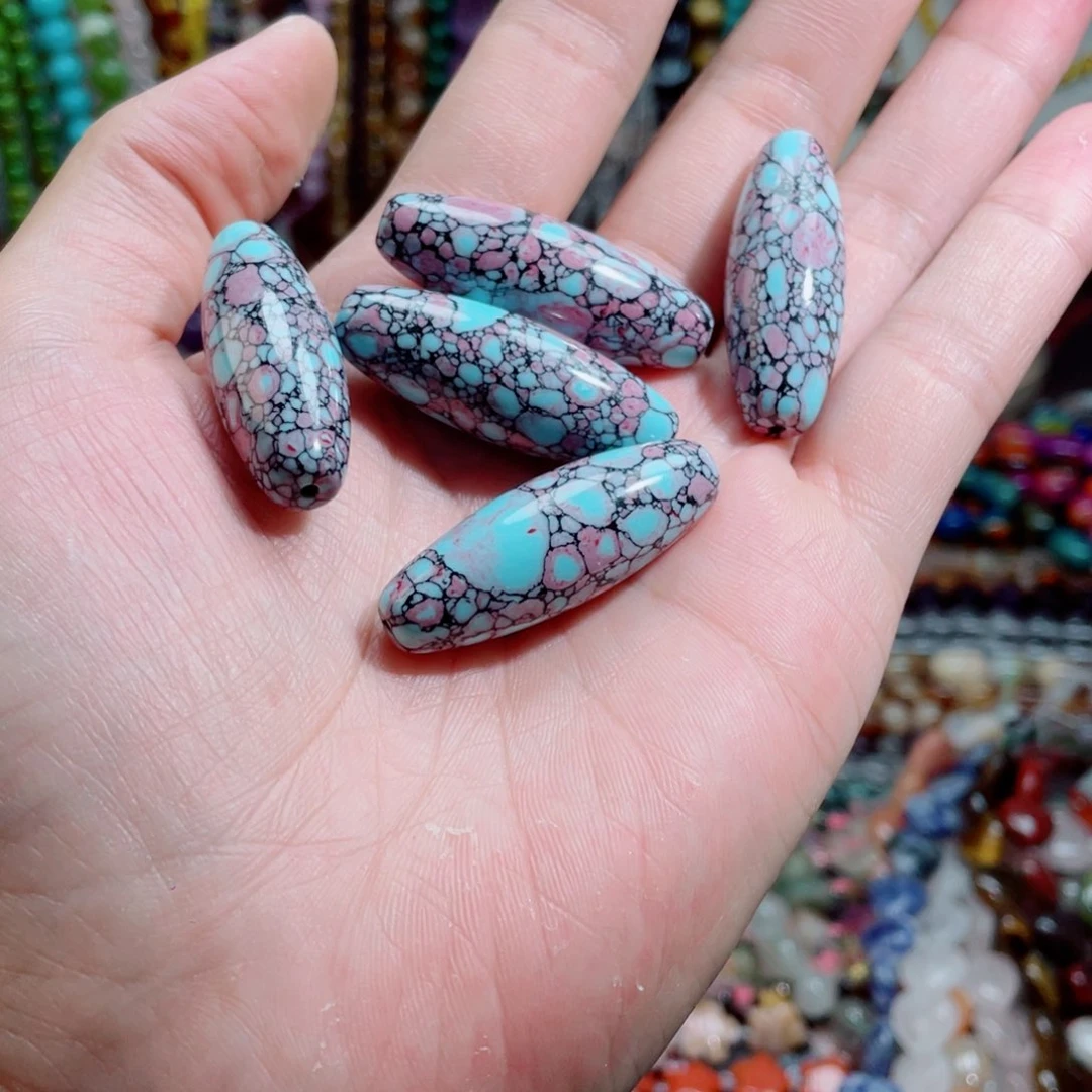 石英质玉卡14×40樱花松1颗未镶嵌