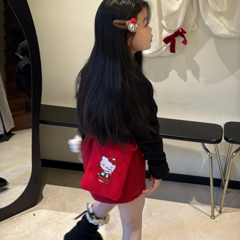 2026新款儿童可爱斜挎包卡通猫咪新年红包小女孩过年压岁钱单肩包