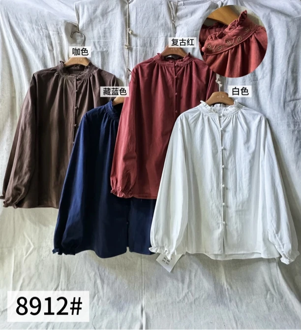 XH#8912#日系冬季新款衬衣
