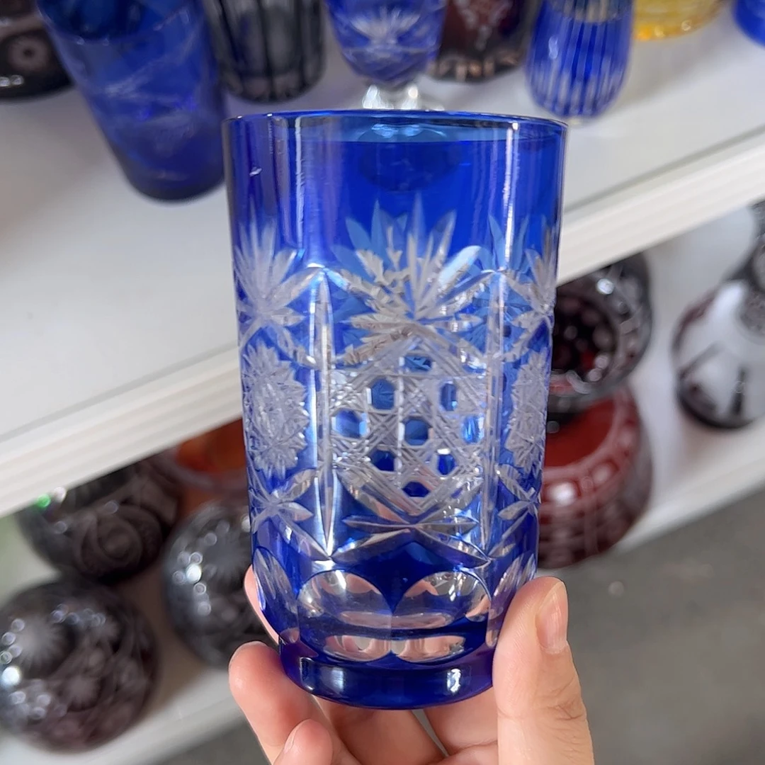 水晶玻璃高脚款微瑕一个