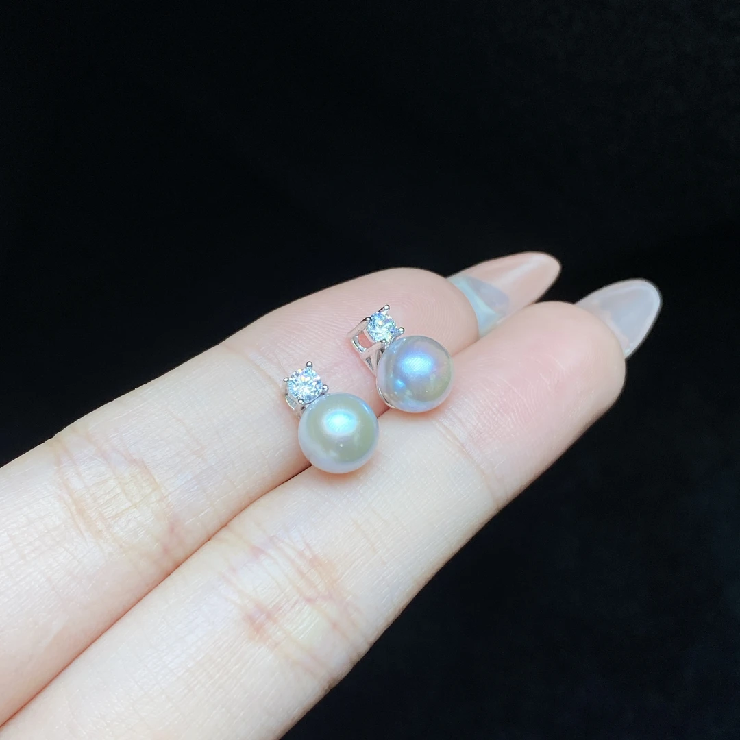 【小北好物】S925银海水珍珠吊坠约7mm【多样性发一件】QJ12X52
