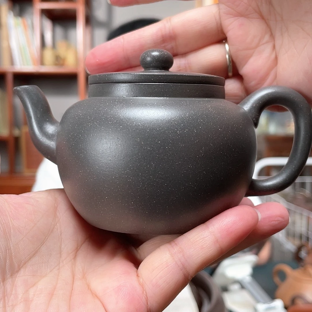 茶壶紫泥天青平盖莲子