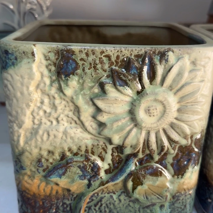 紫砂花盆口19号19，111111