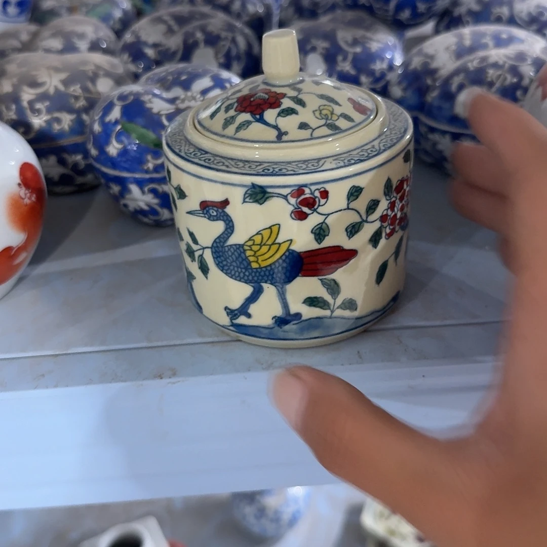 瓷片摆件手绘瓷器全部处理