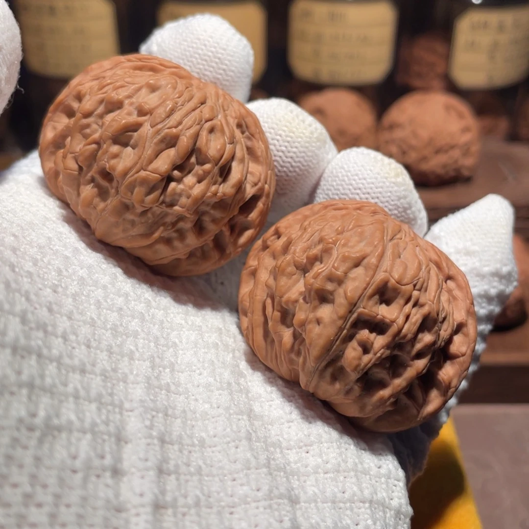 文玩核桃把件45球磨