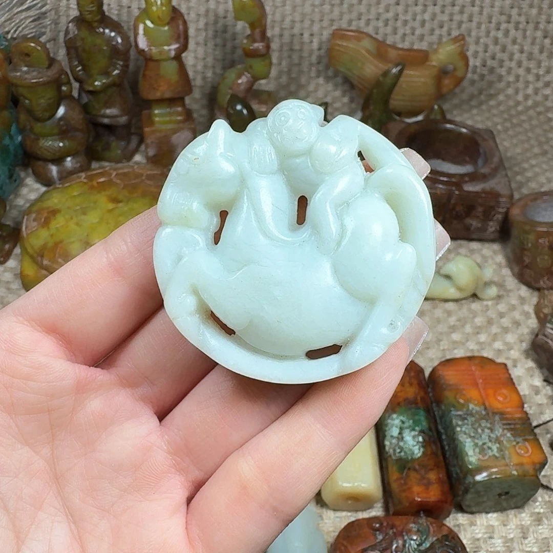 白玉菩提吊坠挂件